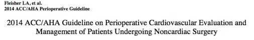 ACC AHA GL periop